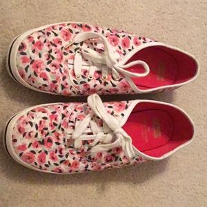 Kate spade keds flower tennis shoes